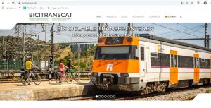 portada web Bicitranscat - tren