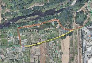 Mapa desviament hortes Santa Eugènia