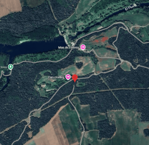 Ubicació rampa en obres Esponellà