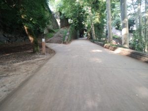 Ferm reparat fonts de Sant Roc Olot