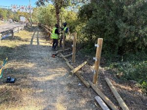 Col·locació de tanques Tren Pinxo