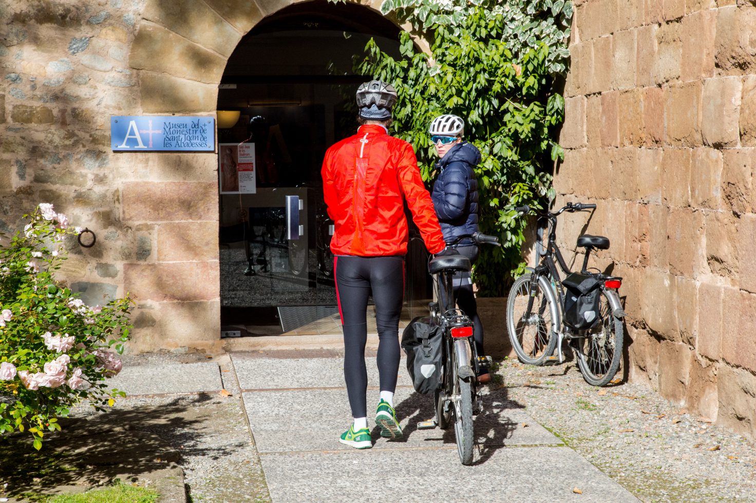 Cyclists on the Iron and Coal Route