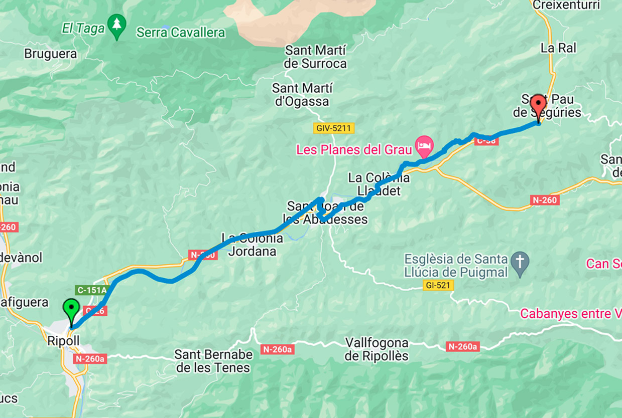 Mapa Ruta del Ferro i del Carbó