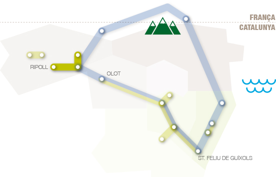 Mapa Ruta del Ferro i el Carbó