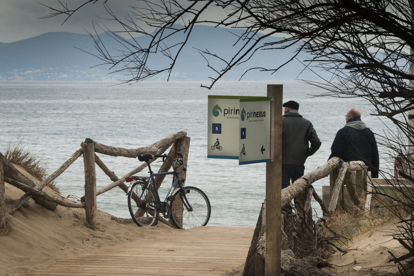 Cyclists in Ampúries