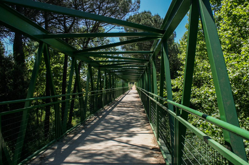 Puente en la via verde de Cassà de la Selva