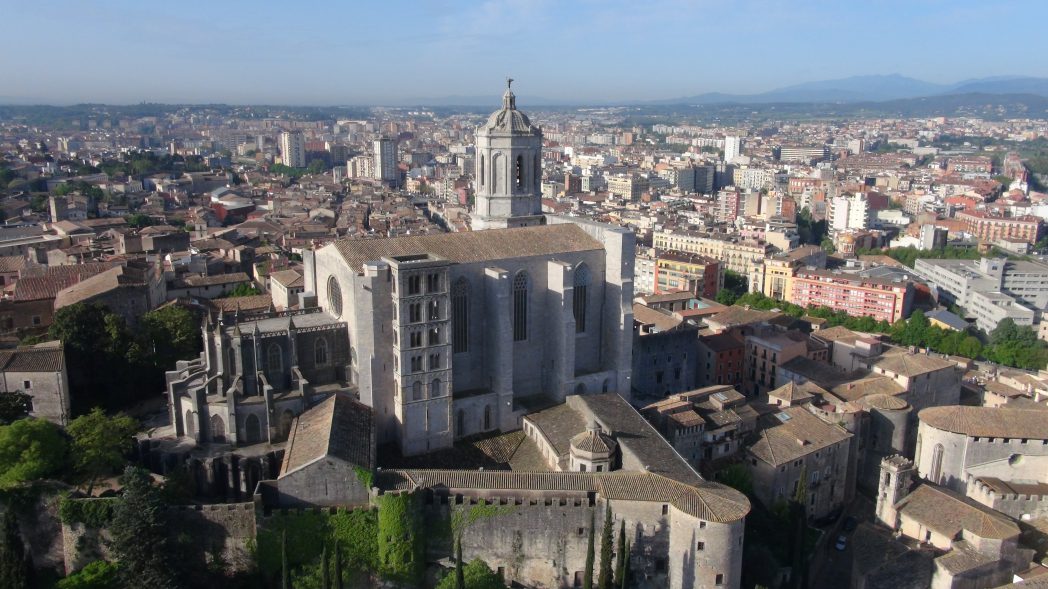 Vue aérienne de Gérone