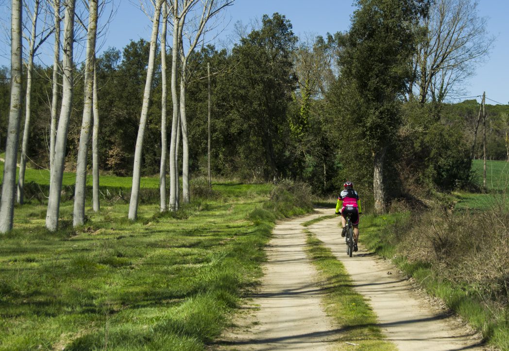 Cyclist on the Thermal Greenway