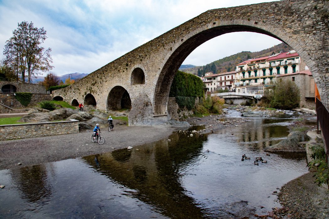 Cyclists in Camprodon