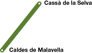 Mapa pobles de la Ruta Termal