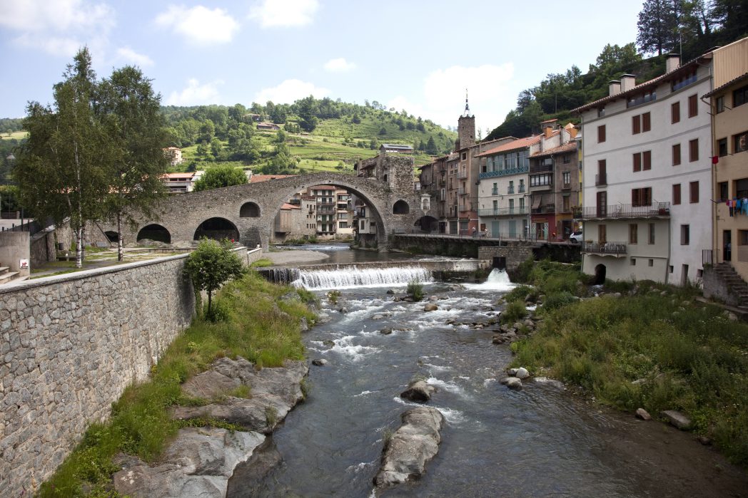 Cyclists in Olot