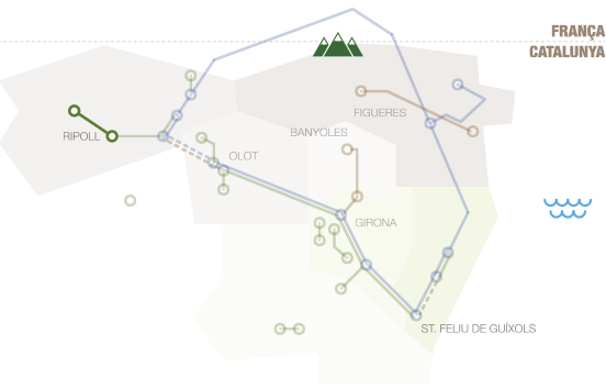 Mapa geográfico Camino de Trashumancia 