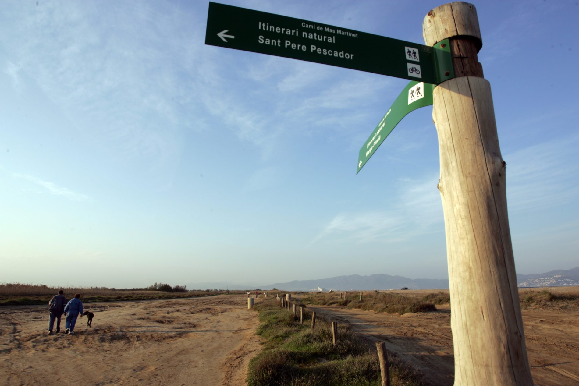 Señal itinerario ciclable Sant Pere Pescador