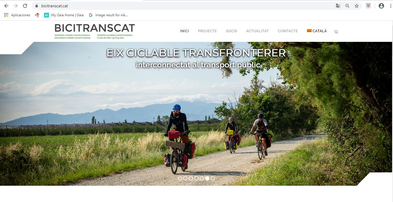 portada web Bicitranscat - bici