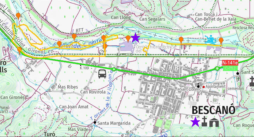 mapa Bescanó
