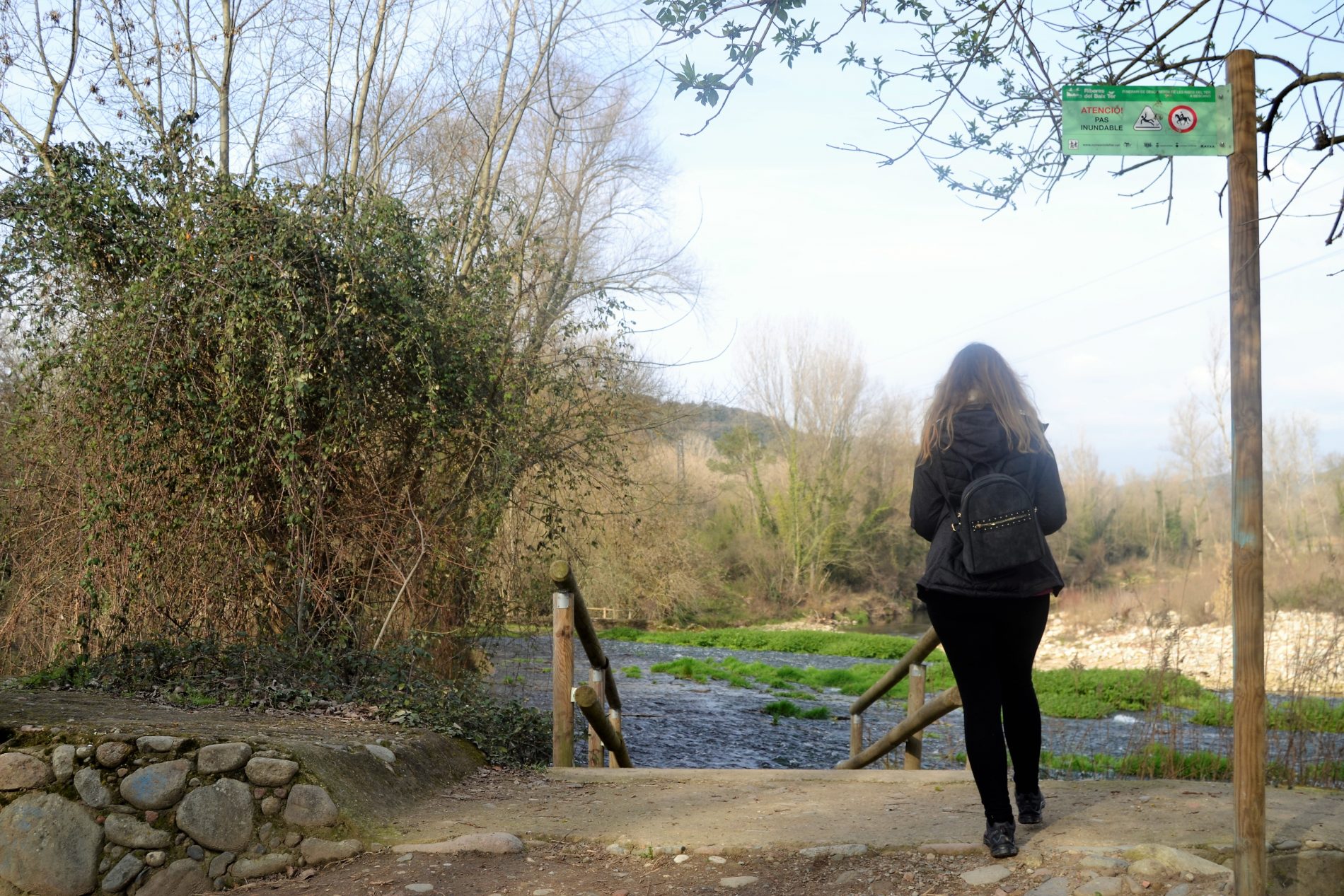 pas inundable a les ribes del Ter a Bescanó