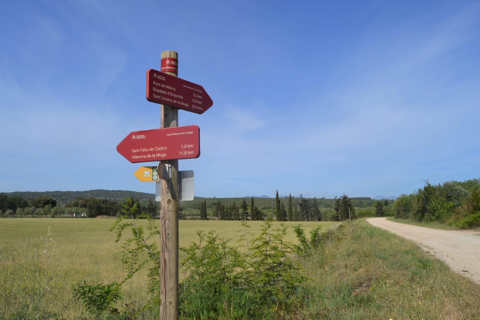 cartells vermells ruta la Muga