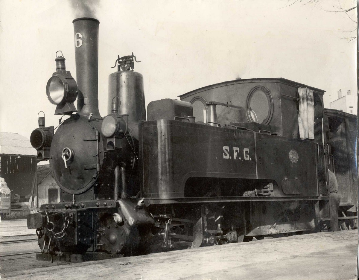 Locomotora del tren de Sant Feliu de Guíxols