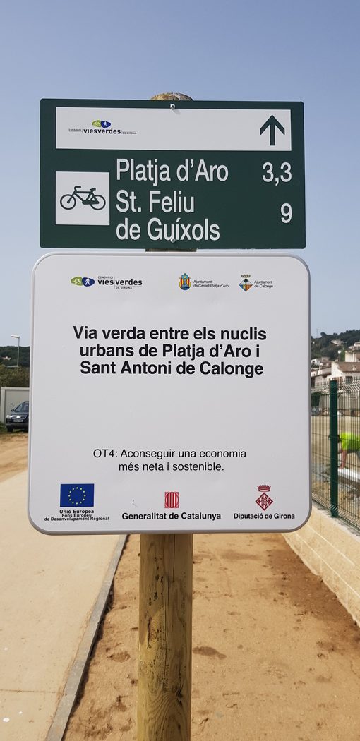 Via verda Tren Petit - Carrilet Platja d'Aro - Sant Antoni de Calonge
