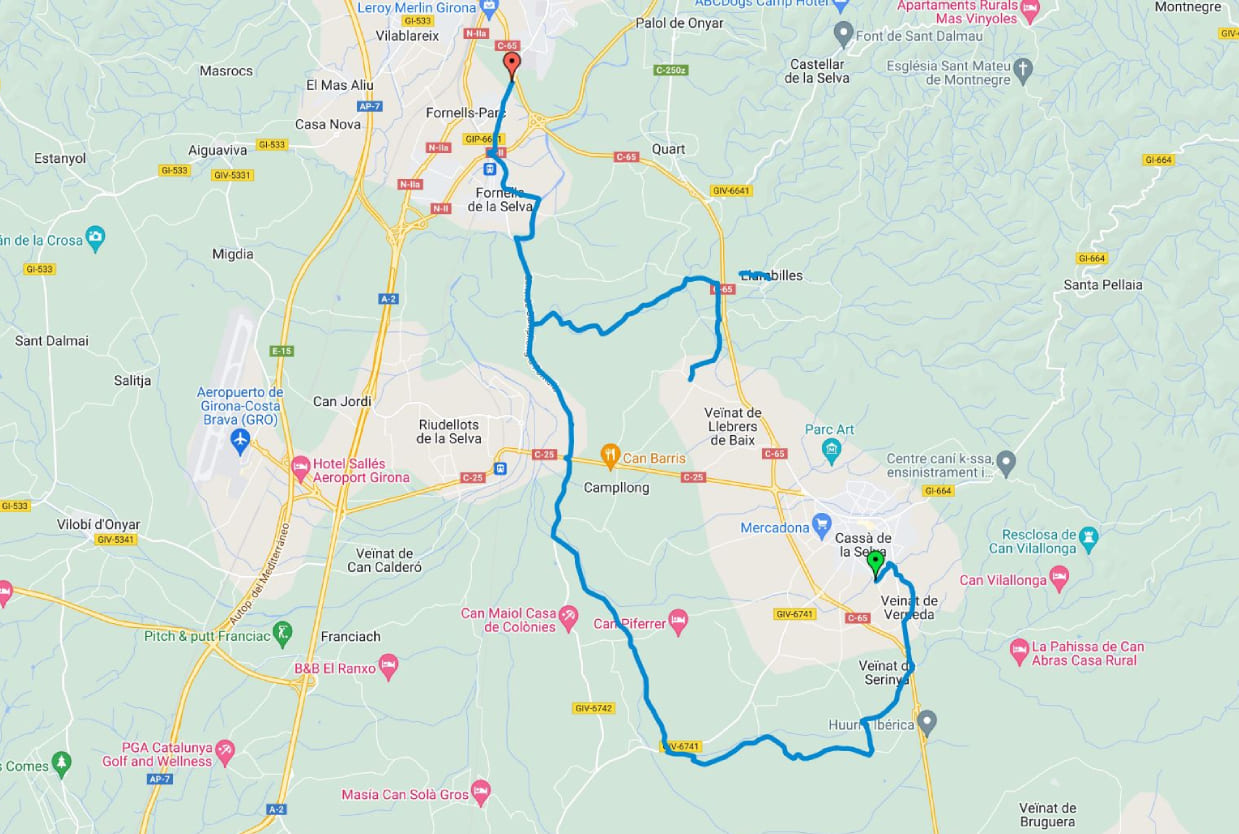 Mapa Ruta del Pla Gironès Sud