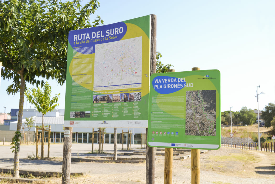 Pla del Gironès Sud route greenway