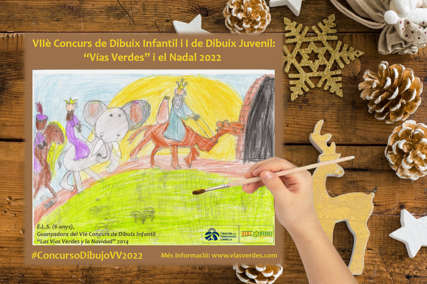 Concurs dibuix infantil vies verdes nadal 2022